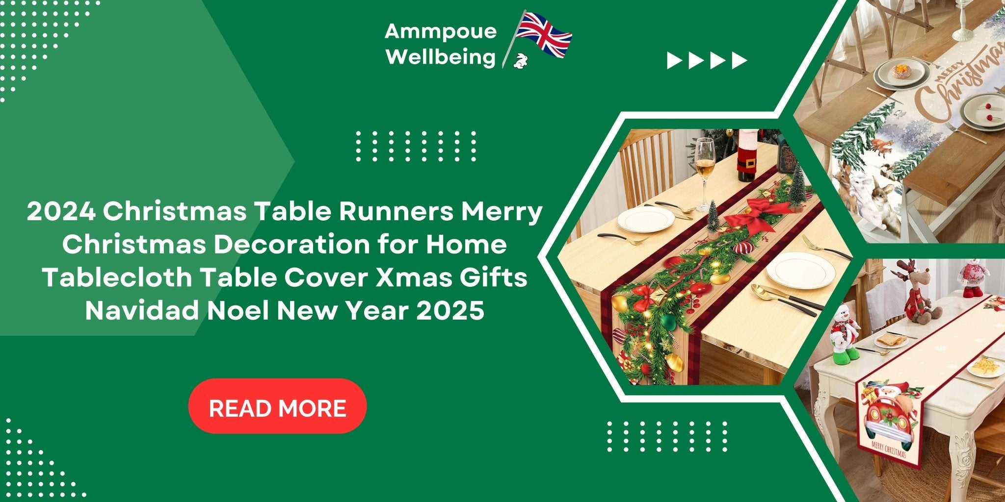 Create a Festive Ambience: 2024 Christmas Table Runners for the Perfect Holiday Decor - Ammpoure