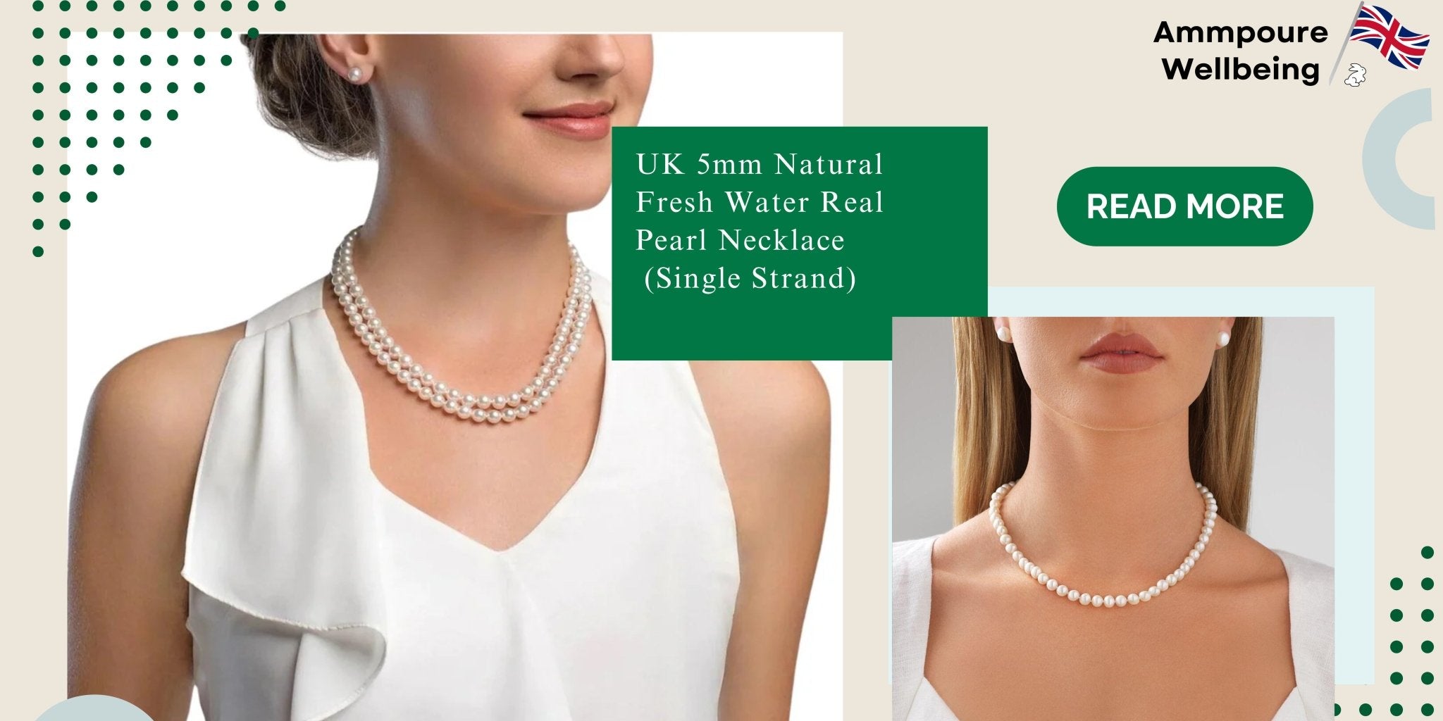 Discover Elegance: The 5mm Natural Fresh Water Pearl Necklaces - Ammpoure