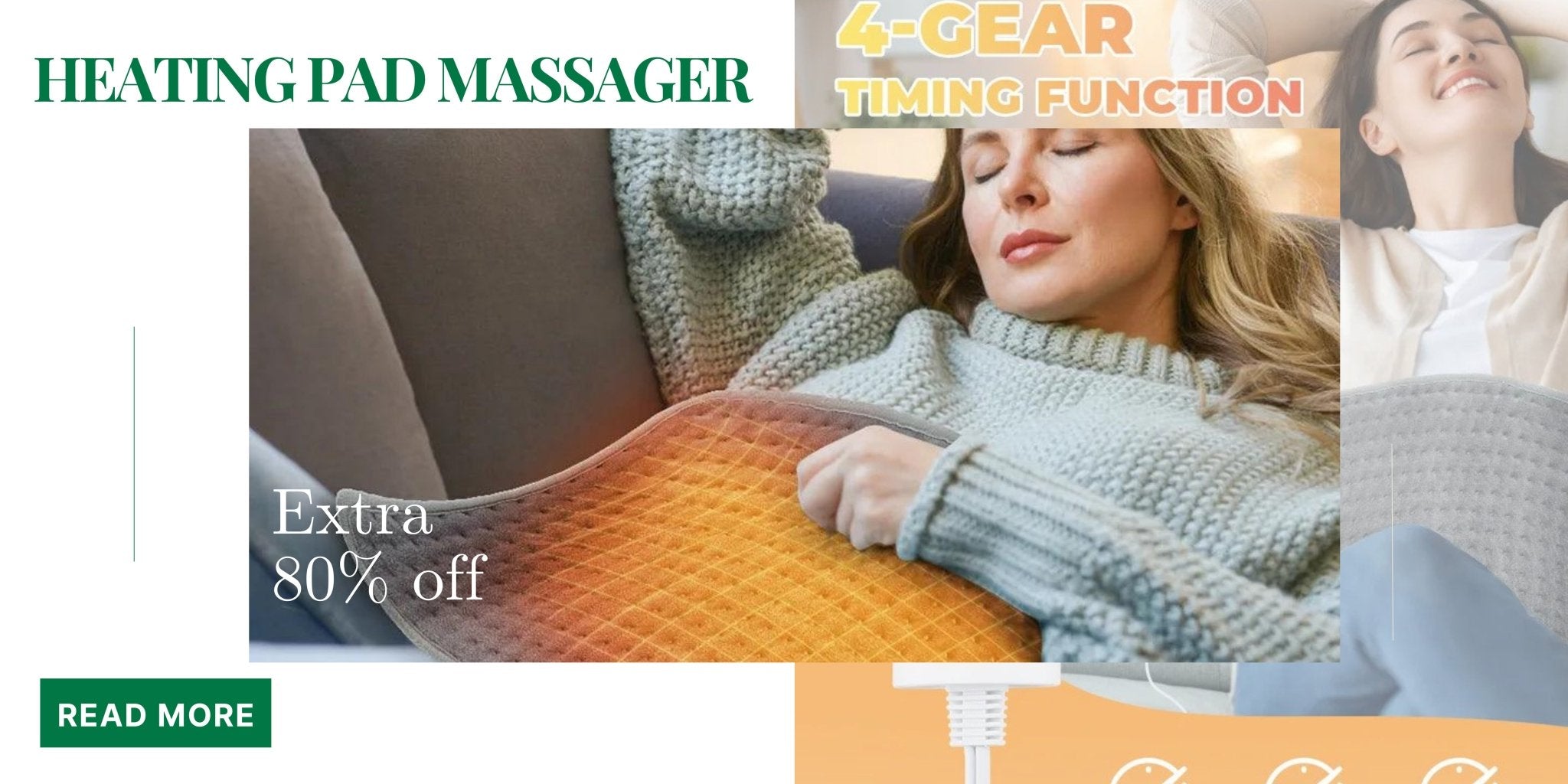 Embrace Comfort with Our 58x29cm Electric Heating Pad Massager - Ammpoure