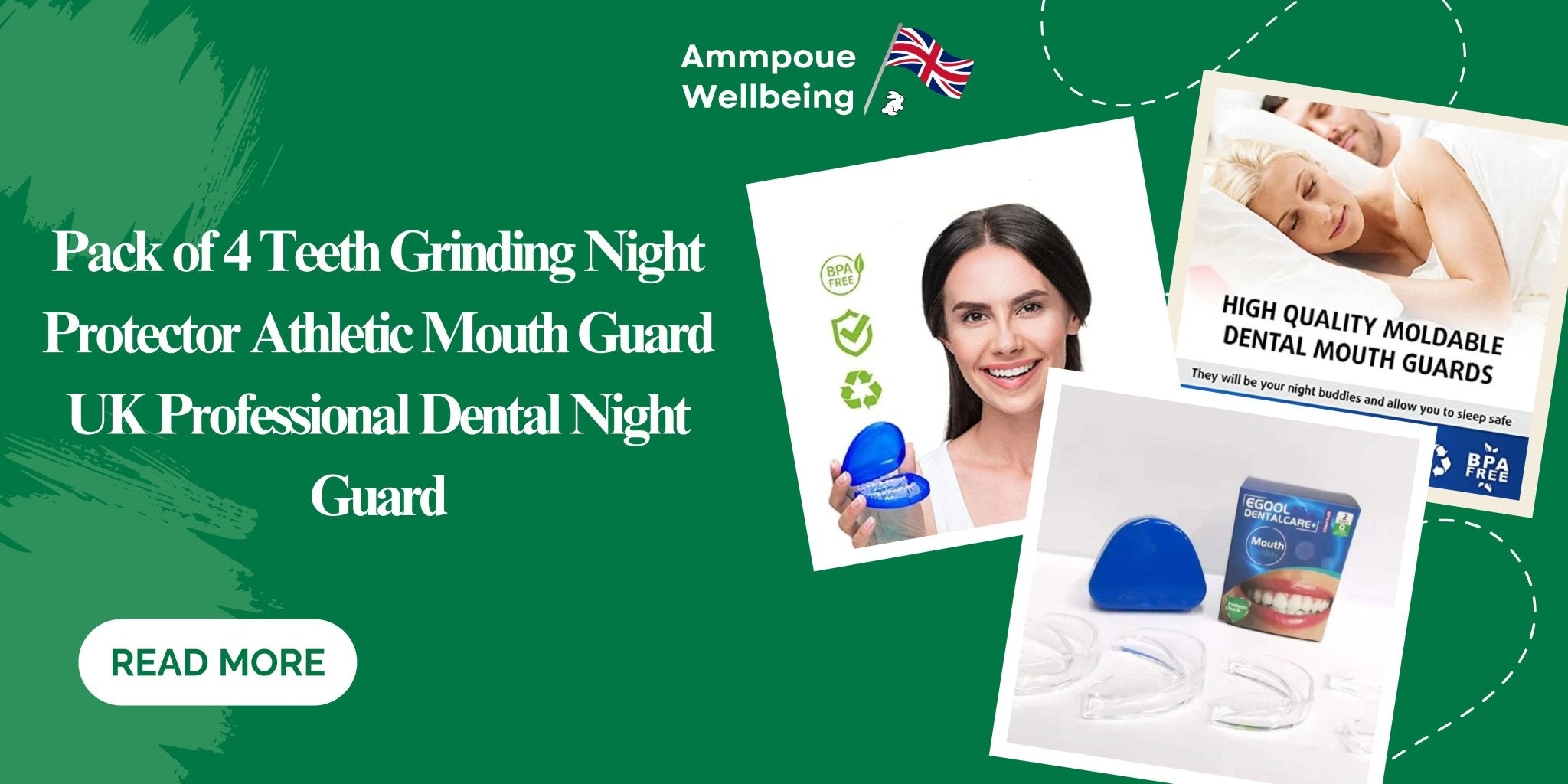 Protect Your Smile: The Ultimate Solution with the Pack of 4 Teeth Grinding Night Protector Athletic Mouth Guard UK - Ammpoure