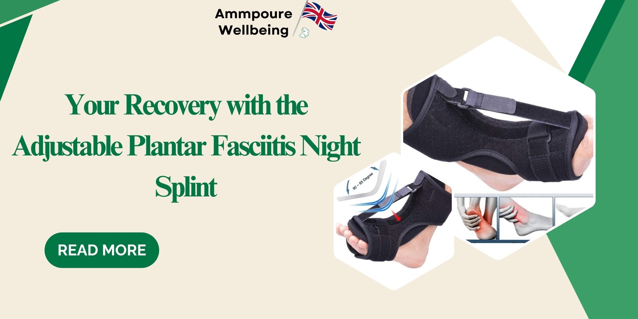 Your Recovery with the Adjustable Plantar Fasciitis Night Splint: A Game-Changer for Foot Health - Ammpoure