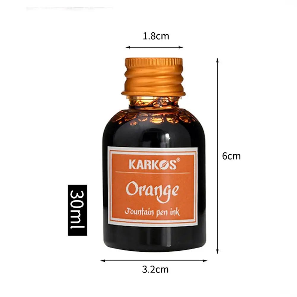 1 Bottle Pure Colorful 30ml Fountain Pen Ink Universal Refill Ink Stationery School Brand New Product Peace And Happiness - Ammpoure Wellbeing