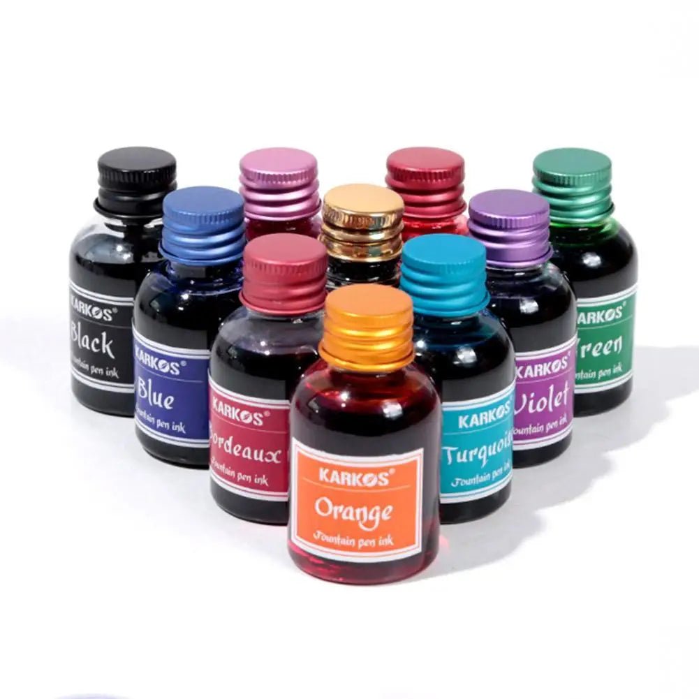 1 Bottle Pure Colorful 30ml Fountain Pen Ink Universal Refill Ink Stationery School Brand New Product Peace And Happiness - Ammpoure Wellbeing