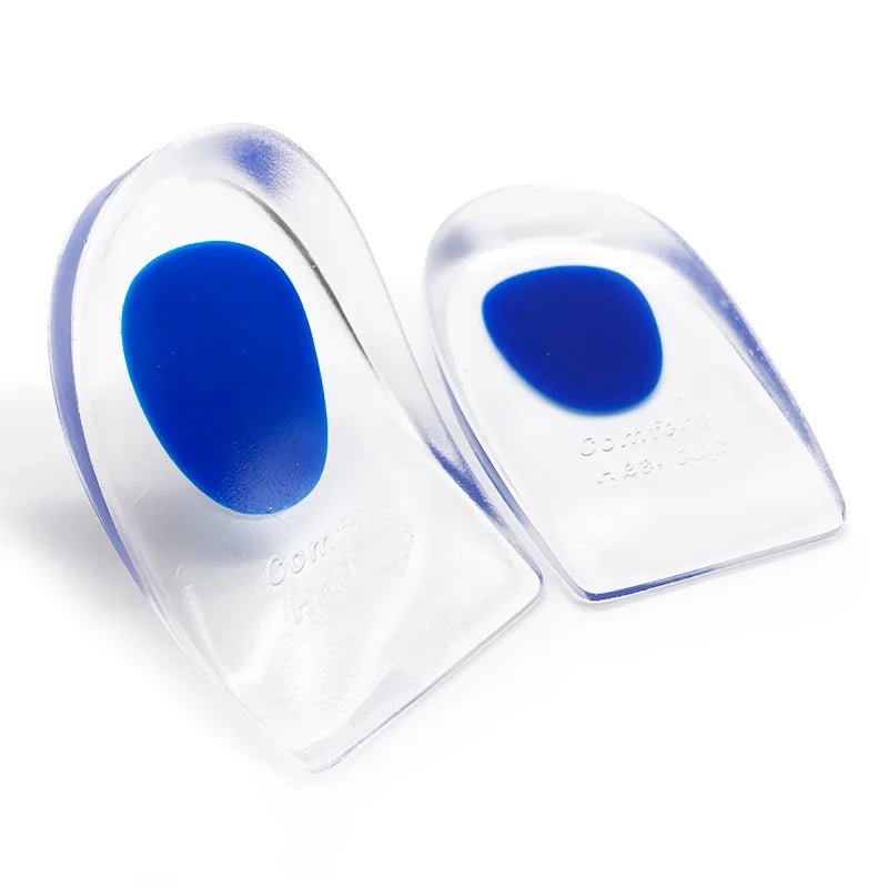 1 Pair gel insole silicone Men Women heel Cushion insoles soles relieve foot pain Spur Support Shoe pad High Heel Inserts - Ammpoure Wellbeing