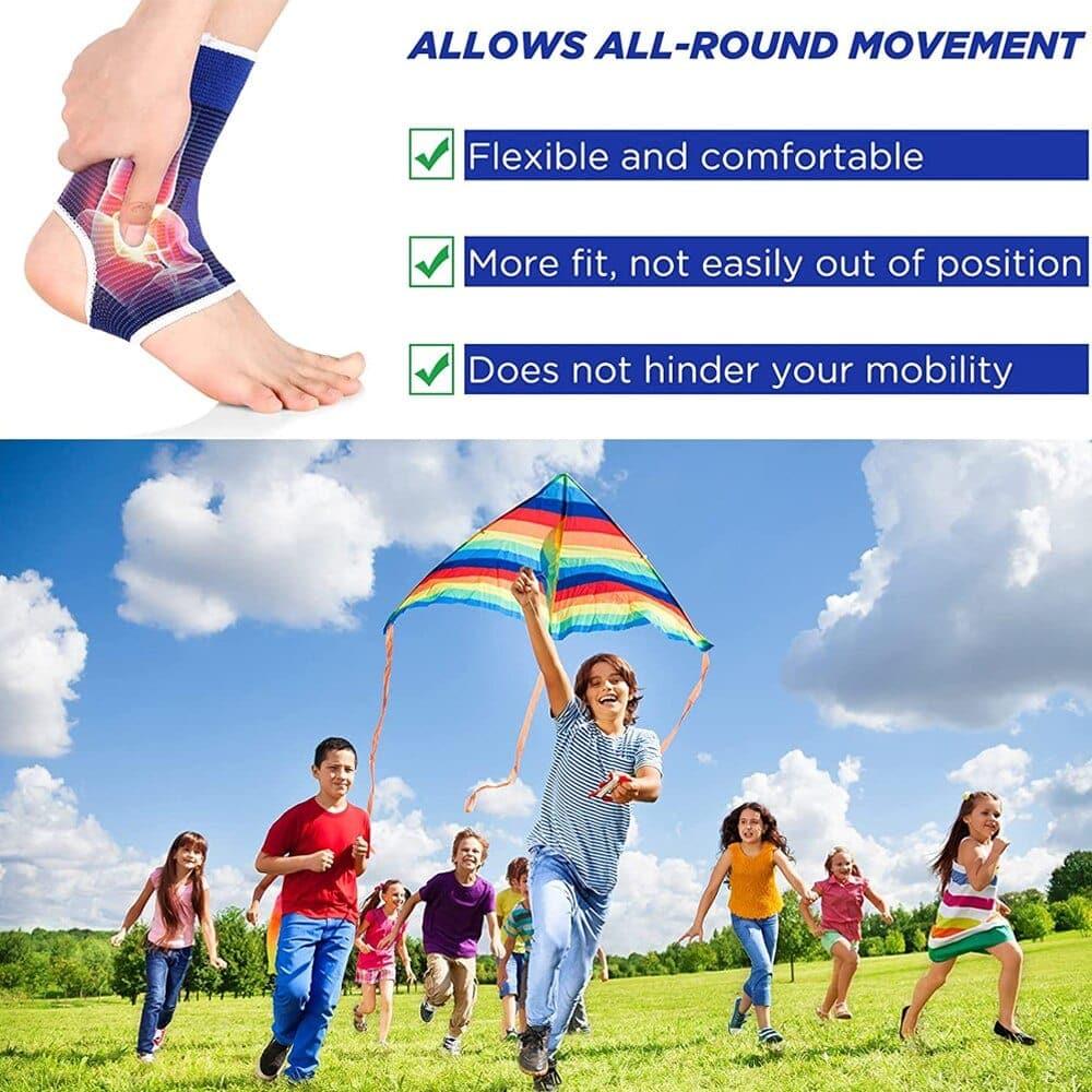 1 Pair Professional Elastic Knitted Ankle Support Band Ankle Brace for Ankle Sprain Sports Protects Shoes Ankle Therapy - Ammpoure Wellbeing