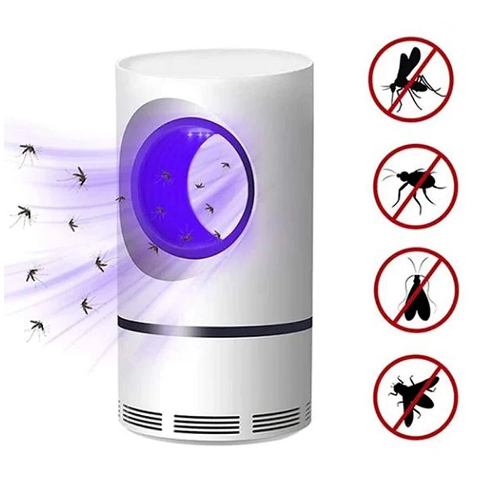 1 PC Electric Fly Zapper Mosquito Killer Insect Killer LED Light Trap Control Lamp Small Pest with USB Power Supply and Adapter - Ammpoure