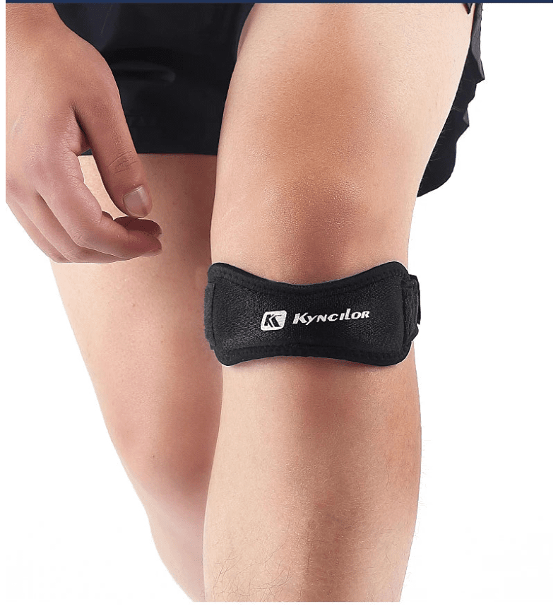 1 Piece Knee Patellar Tendon Knee Support Strape Brace Adjustable Shock Absorption Compression Knee Pad Sleeve for Basketball - Ammpoure