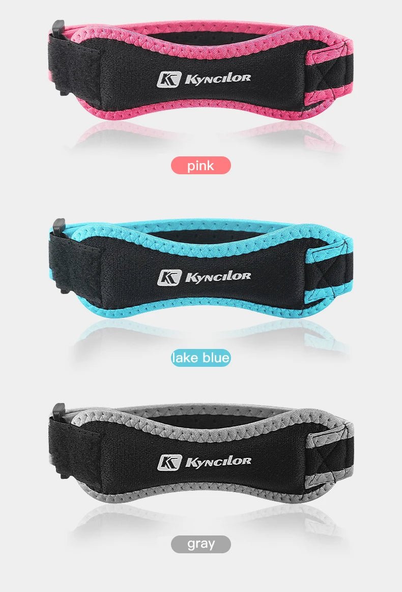 1 Piece Knee Patellar Tendon Knee Support Strape Brace Adjustable Shock Absorption Compression Knee Pad Sleeve for Basketball - Ammpoure