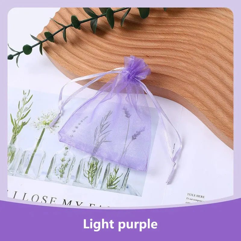 100Pcs/lot 7x9 9x12 10x15 13x18CM Organza Bags Jewelry Bag Wedding Party Decoration Drawable Bags Gift Pouches Jewelry Packaging - Ammpoure