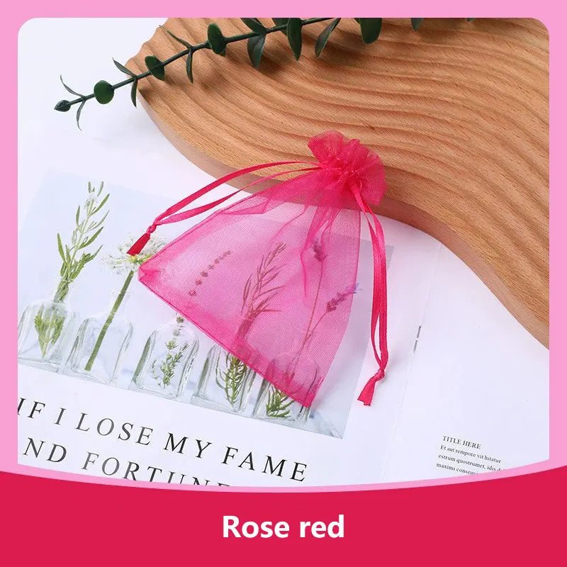 100Pcs/lot 7x9 9x12 10x15 13x18CM Organza Bags Jewelry Bag Wedding Party Decoration Drawable Bags Gift Pouches Jewelry Packaging - Ammpoure