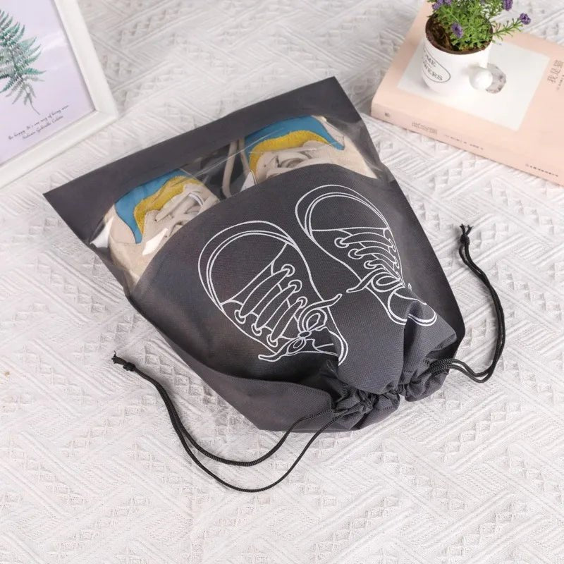 10/5pcs Shoes Storage Bags Closet Organizer Non-woven Travel Portable Bag Waterproof Pocket Clothing Classified Hanging Bag 2025 - Ammpoure
