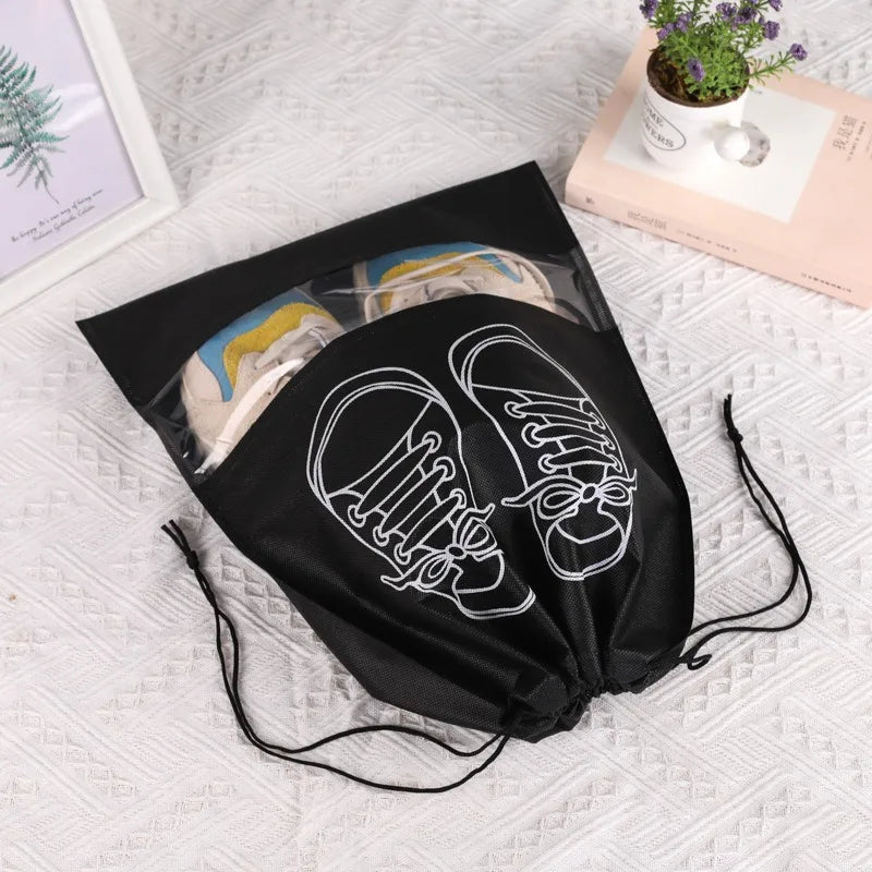 10/5pcs Shoes Storage Bags Closet Organizer Non-woven Travel Portable Bag Waterproof Pocket Clothing Classified Hanging Bag 2025 - Ammpoure