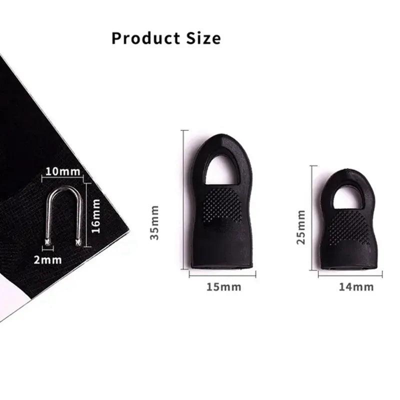 10Pcs Replacement Zipper Pull Puller End Fit Rope Tag Clothing Zip Fixer Broken Buckle Zip Cord Tab Bag Suitcase Backpack Tent - Ammpoure Wellbeing