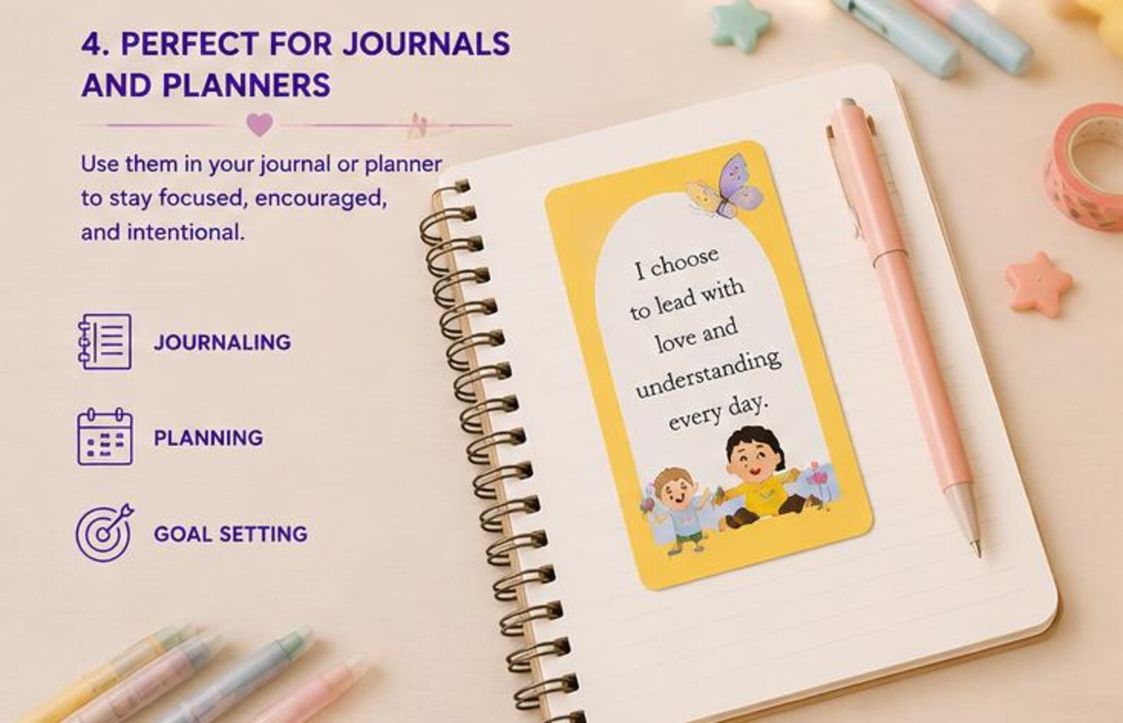 Gentle Parenting Affirmation Cards, Mindful Motherhood Quotes Template, Calming Gift for New Moms, Daily Family Flashcards, Digital PDF