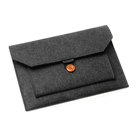 11.6/13/14/15" Laptop Sleeve USA Felt Ultralight Notebook Tablet Case Multi-Pocket Pouch Bag for Apple MacBook & ASUS - Ammpoure