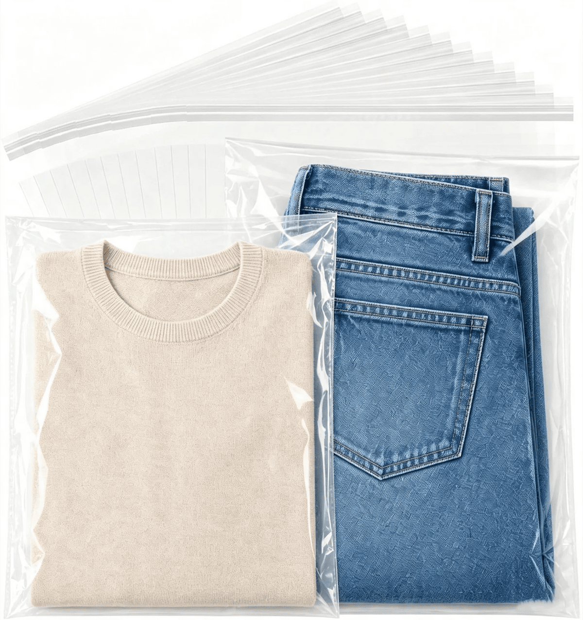 11.81x15.75 Inch Large OPP Self Seal Clear Bags,for Apparel, Hats,Footwear,Home Supply,Small Business Item Packaging Storage - Ammpoure
