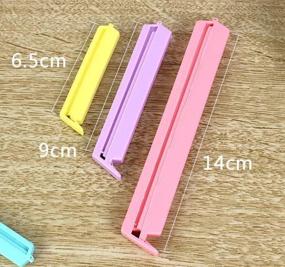 12/16PCS Food Snack Package Bag Sealing Plastic Clips For Packages Kitchen Storage And Organization Items Accessories Tools - Ammpoure