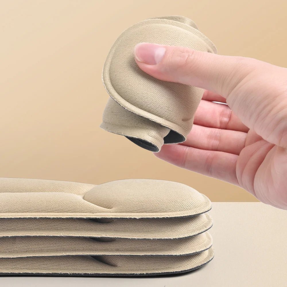 1/2/4/16Pairs 5D Massage Memory Foam Insoles For Shoes Sole Breathable Cushion Sport Running Insoles For Feet Orthopedic Insoles - Ammpoure