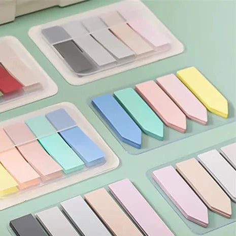 15 Types Color Self Adhesive Memo Pad Sticky Notes Bookmark Point It Marker Memo Sticker Paper Office School Supplies - Ammpoure Wellbeing
