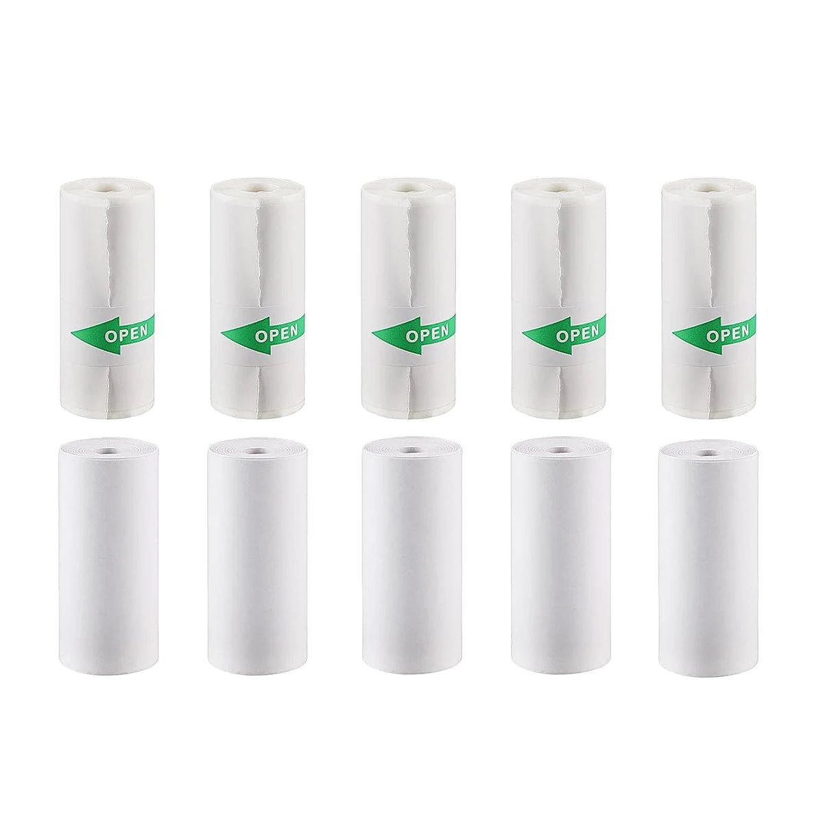 16Rolls Thermal Printer Papers 57x25mm Self - adhesive Thermal Papers HD Color Label Printers for Inkless Mini Portable Printer - Ammpoure Wellbeing