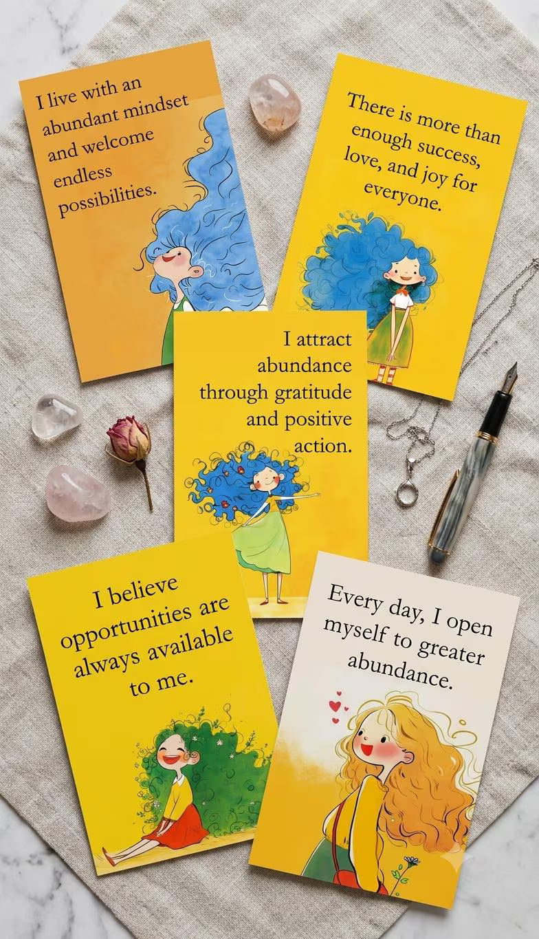 Abundant Vision Horizon Cards, Limitless Potential, Prosperity Mindset (PDF)