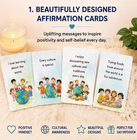 Global Explorer Culture Cards, Toddler World Geography Learning, Diversity Awareness (PDF)