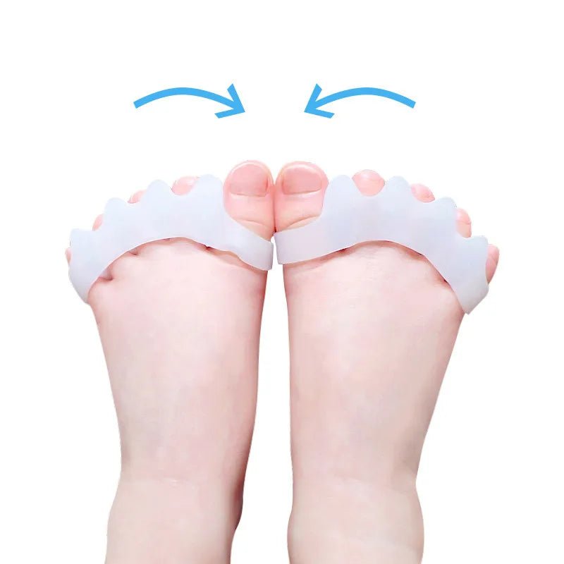 1pair New Protective Toes Separator Suitable Bunion Corrector Material Soft Gel Straightener Spacers Stretchers Care Tool - Ammpoure Wellbeing