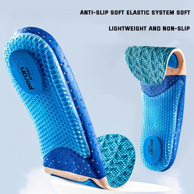 1Pair Sport Silicone Insoles for Shoes High Elastic Shock - absorbing Insole for Feet Arch Support Orthopedic Men Women Shoe Sole - Ammpoure Wellbeing