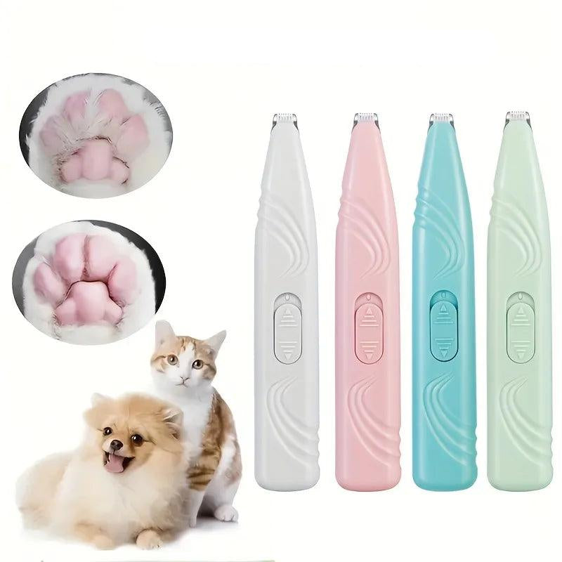 1pc Electric Pet Clippers Cats Dog Foot Hair Trimmer USB Charging Pet Paw Hair Clipper Shaver Grooming Machine Pets Products - Ammpoure Wellbeing