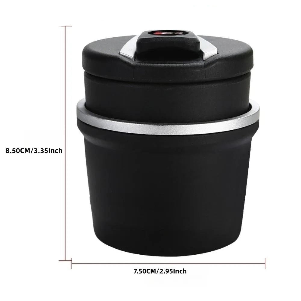 1PC Portable LED Smoke Car Ashtray Cigarette Ash Holder Creative Cup Automatic Light Indicator Ashtray Car Cup Holder Accessory - Ammpoure Wellbeing