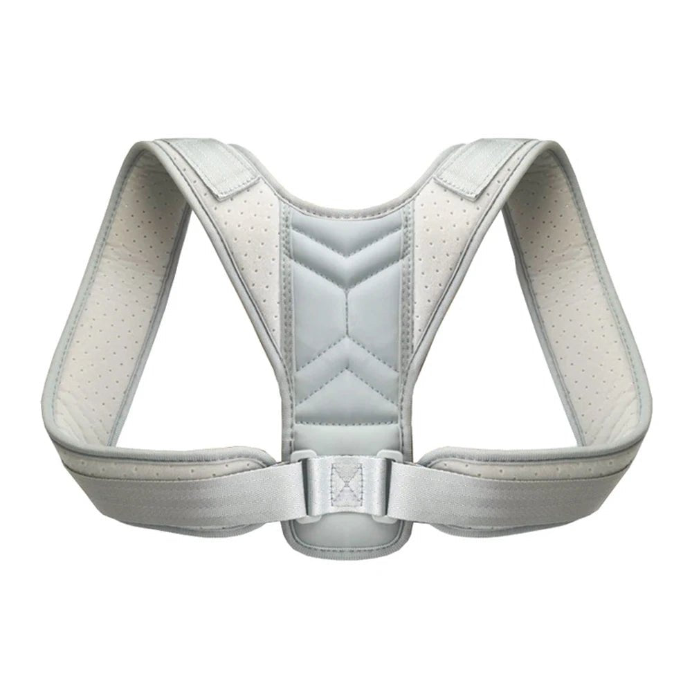 1pc Posture Corrector for Men and Women, Upper Back Brace for Clavicle Support, Adjustable Back Straightener and Providing Pain - Ammpoure
