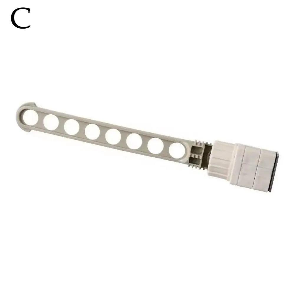 1pc Window Adjustable Sun Rack Clothes - hanger Creative Buckle Type Perforated Balcony Clothes Drying Tool Portable Clothes Rack - Ammpoure Wellbeing