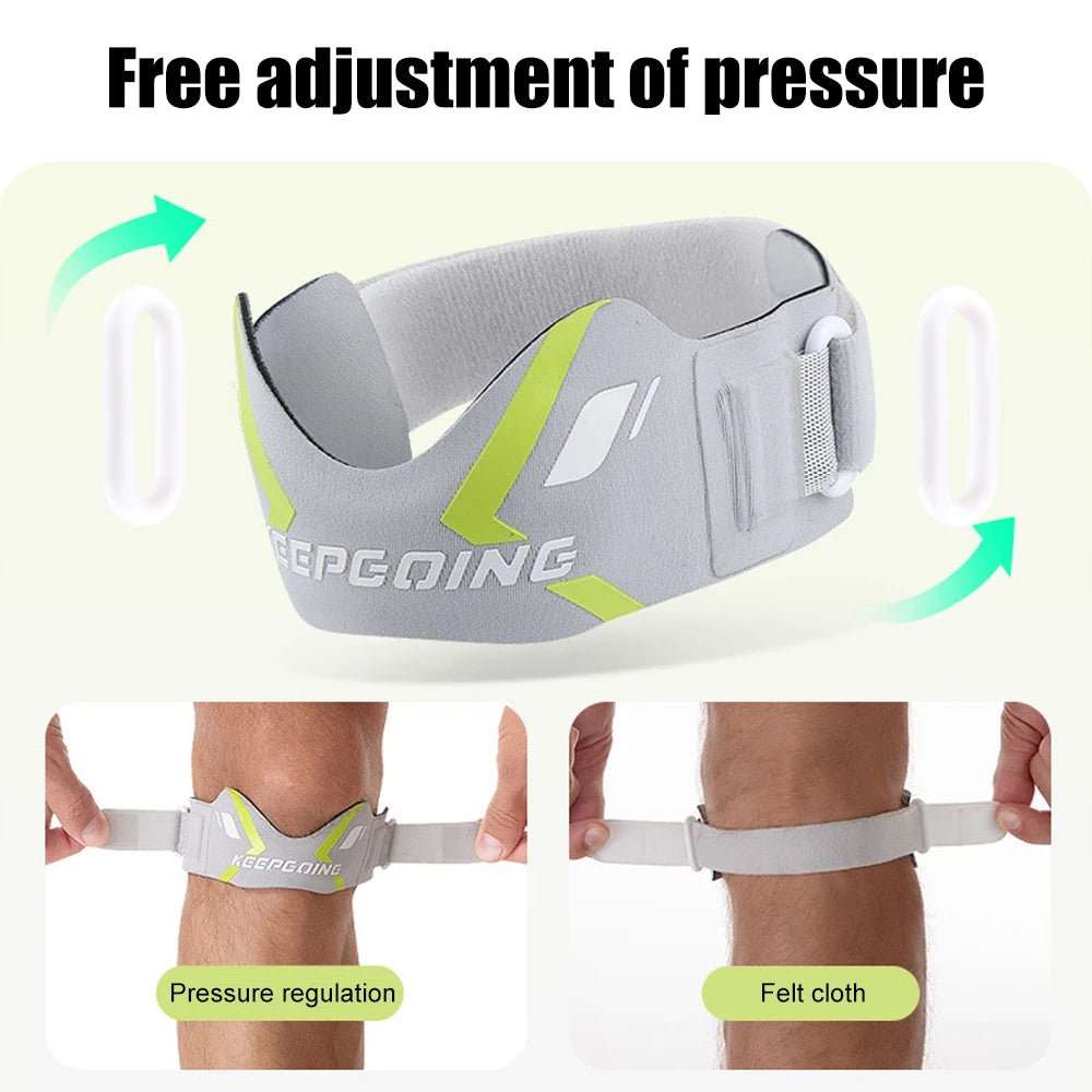 1PCS Patella Knee Strap Band for Knee Pain Knee Support Patella Stabilizer Braces Tendon Ergonomic Pad - Ammpoure
