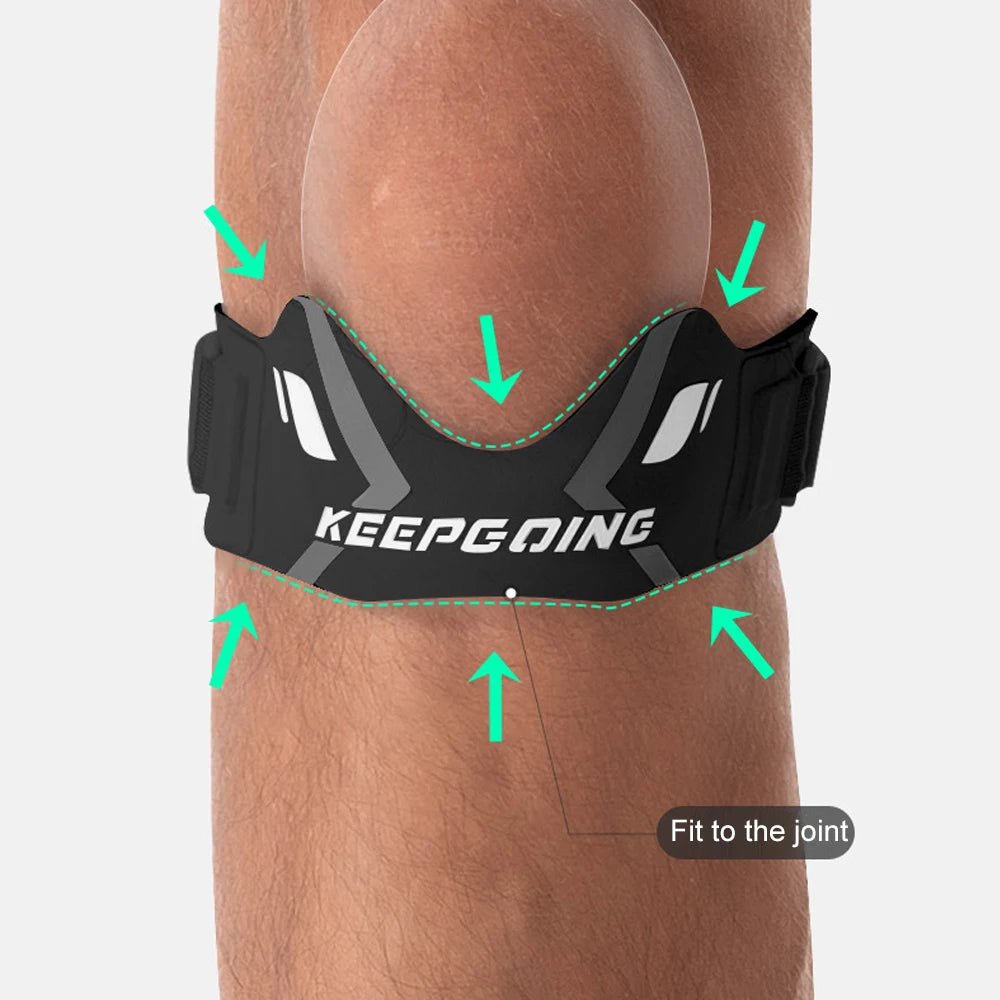 1PCS Patella Knee Strap Band for Knee Pain Knee Support Patella Stabilizer Braces Tendon Ergonomic Pad - Ammpoure