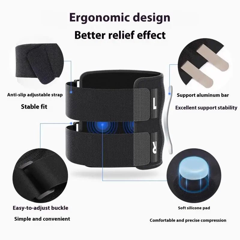 1PCS Sciatica Pain Relief Devices Adjustable Brace Sciatic Nerve Brace Dual Pressure Pads Targeted Compression - Ammpoure