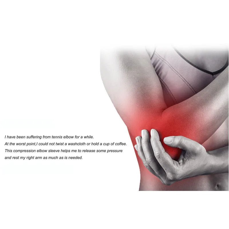 1Pcs Tennis Elbow Brace for Tendonitis - with Compression Pad Tennis & Golfer's Elbow Strap Band - Relieves Forearm Pain - Ammpoure