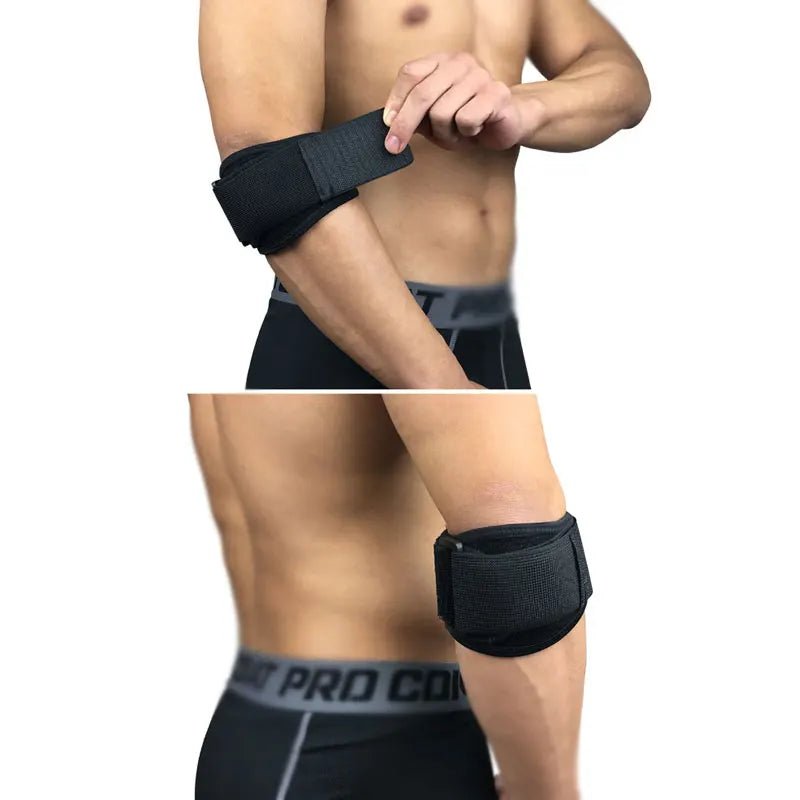 1Pcs Tennis Elbow Brace for Tendonitis - with Compression Pad Tennis & Golfer's Elbow Strap Band - Relieves Forearm Pain - Ammpoure