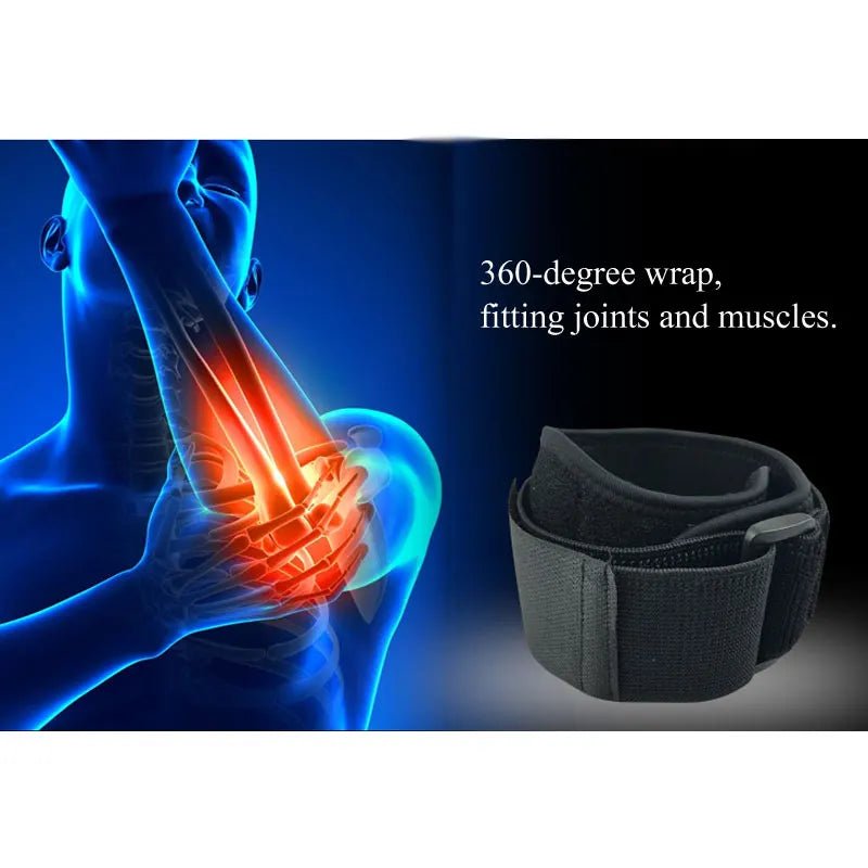 1Pcs Tennis Elbow Brace for Tendonitis - with Compression Pad Tennis & Golfer's Elbow Strap Band - Relieves Forearm Pain - Ammpoure