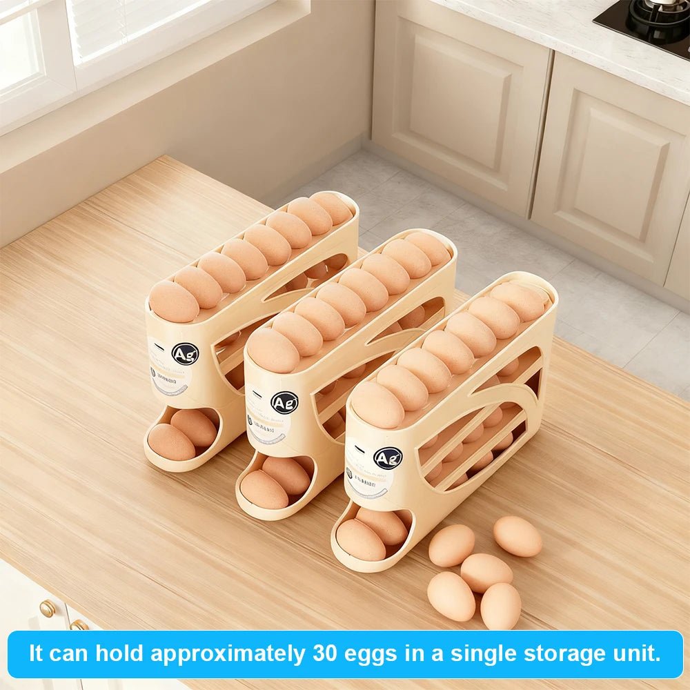 2-4-layer Rolling Slide Egg Storage Box Refrigerator Side Door Box Large Capacity Automatic Egg Rolling Machine - Ammpoure