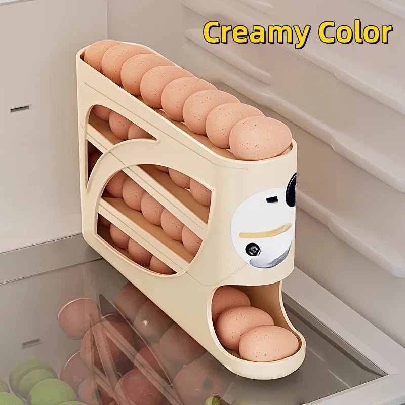 2-4-layer Rolling Slide Egg Storage Box Refrigerator Side Door Box Large Capacity Automatic Egg Rolling Machine - Ammpoure