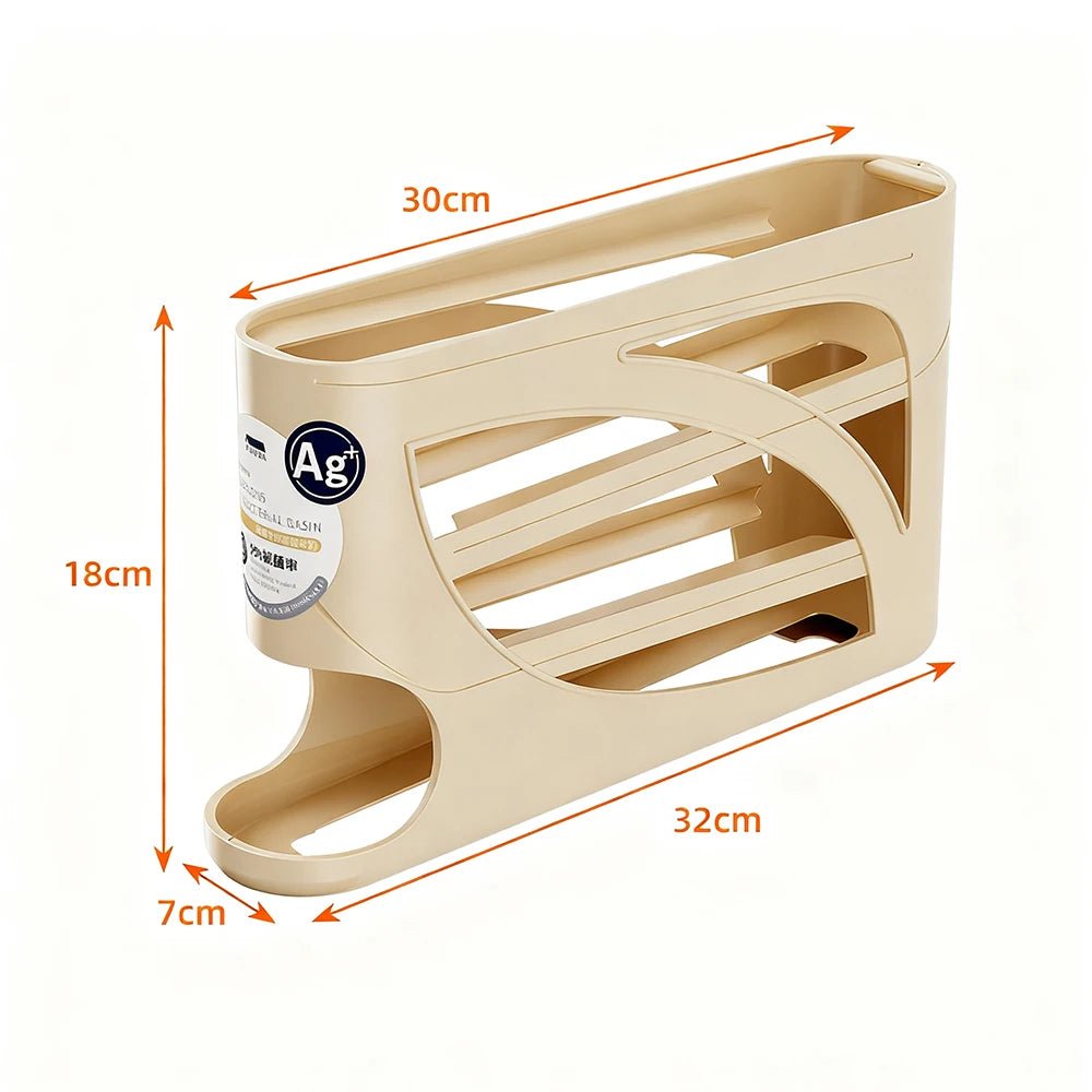 2-4-layer Rolling Slide Egg Storage Box Refrigerator Side Door Box Large Capacity Automatic Egg Rolling Machine - Ammpoure