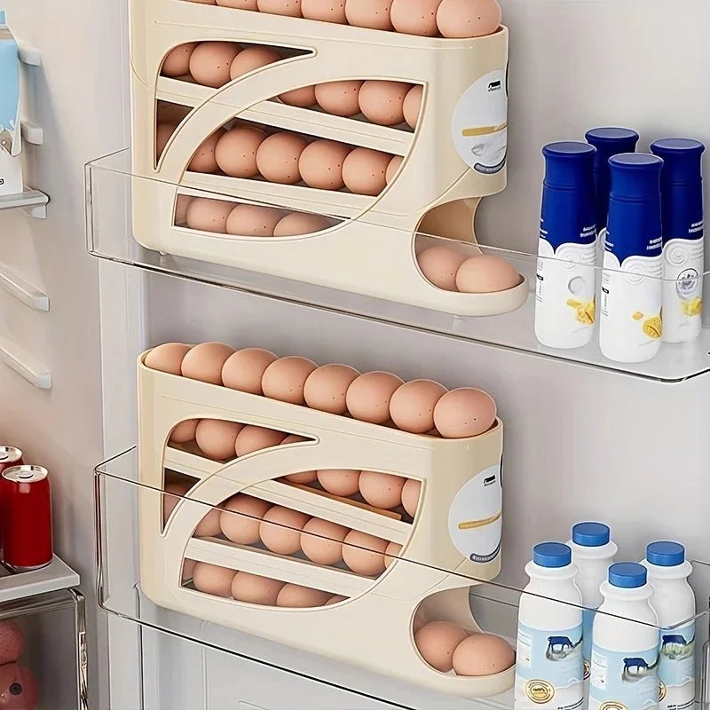 2-4-layer Rolling Slide Egg Storage Box Refrigerator Side Door Box Large Capacity Automatic Egg Rolling Machine - Ammpoure