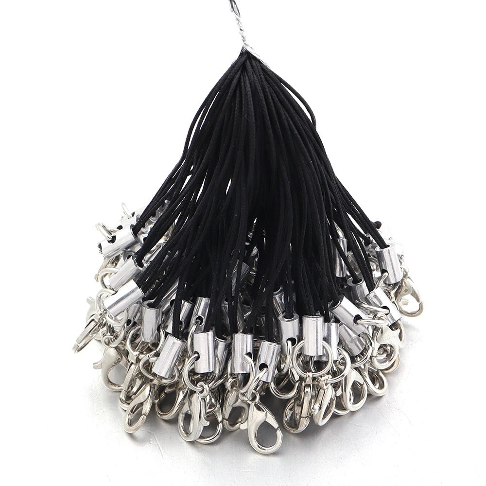 20/100PCS Lobster Clasp Lanyard Straps Canada Polyester Cord Mobile Phone Lanyard Key Chain Cords Charms Keyring DIY Jewelry Making Accessories - Ammpoure