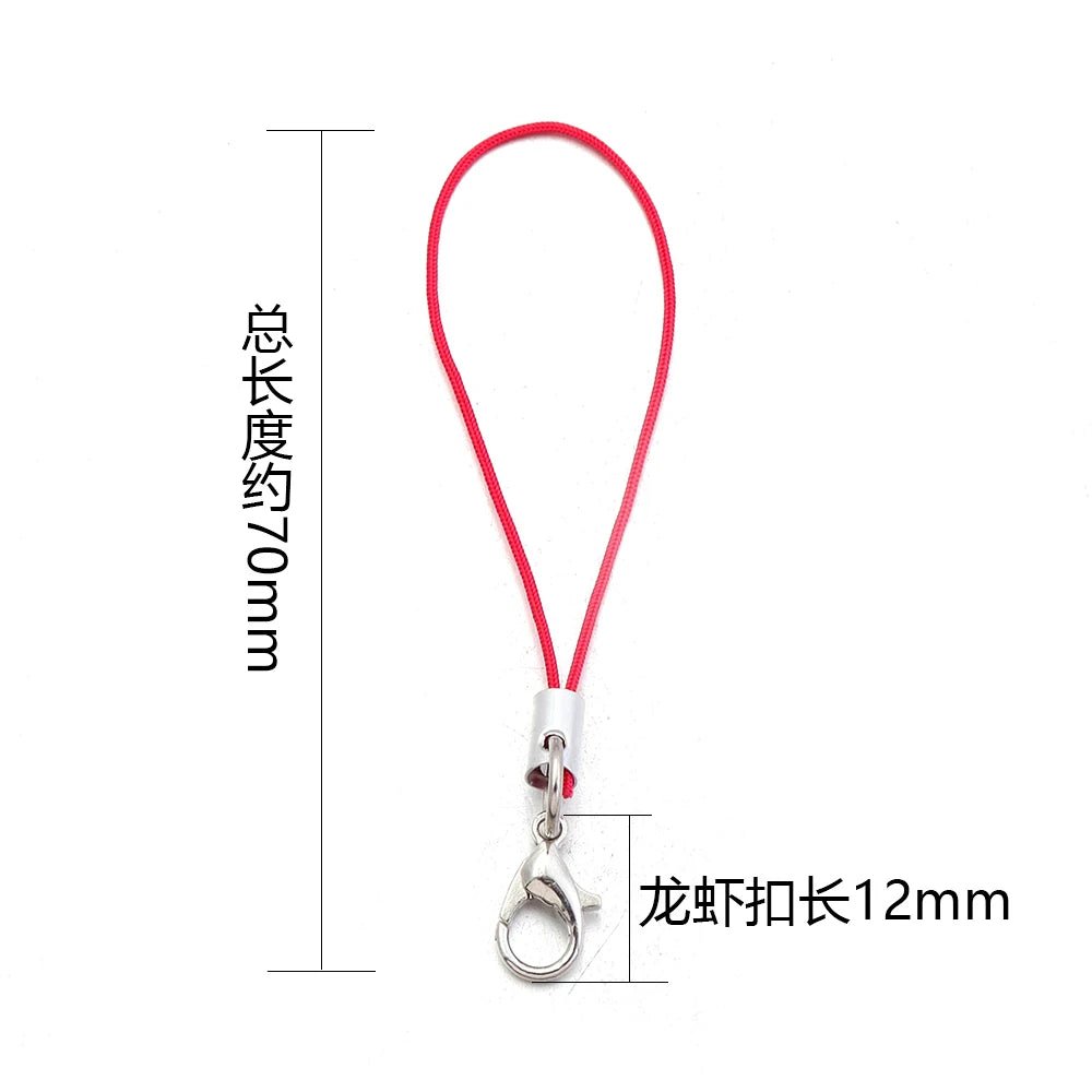 20/100PCS Lobster Clasp Lanyard Straps Canada Polyester Cord Mobile Phone Lanyard Key Chain Cords Charms Keyring DIY Jewelry Making Accessories - Ammpoure