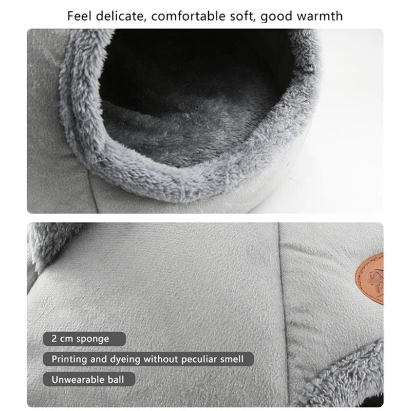 2024 Deep Sleep Comfort In Winter Cat Bed Little Mat Basket For Cat's House Products Pets Tent Cozy Cave Cat Beds Indoor For Dog - Ammpoure Wellbeing
