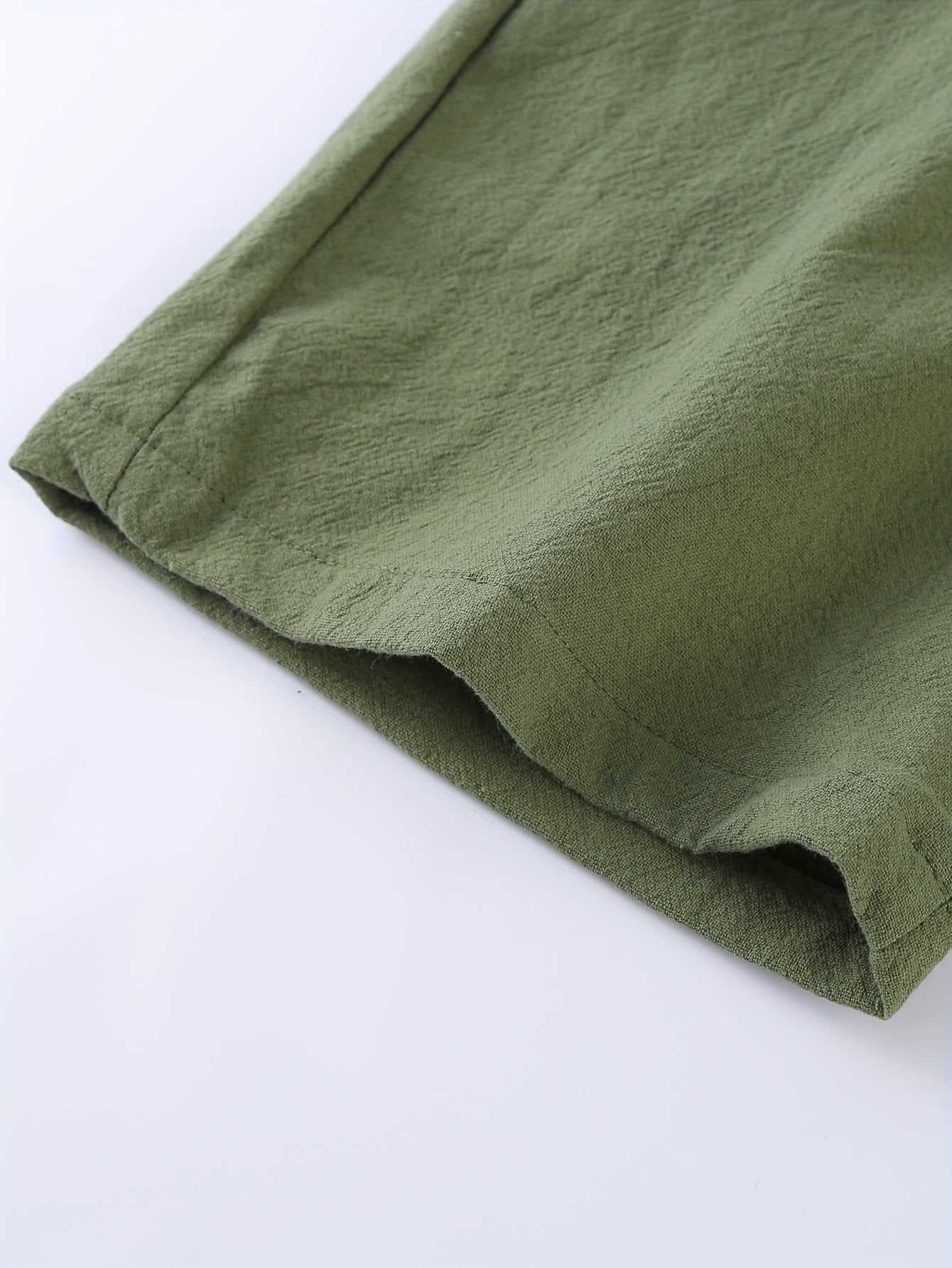 2pcs Boys Ultra - Soft Elastic Waist Solid Cotton Shorts - Trendy & Comfortable, Creative Design for Summer Outdoor Adventures - Ammpoure Wellbeing