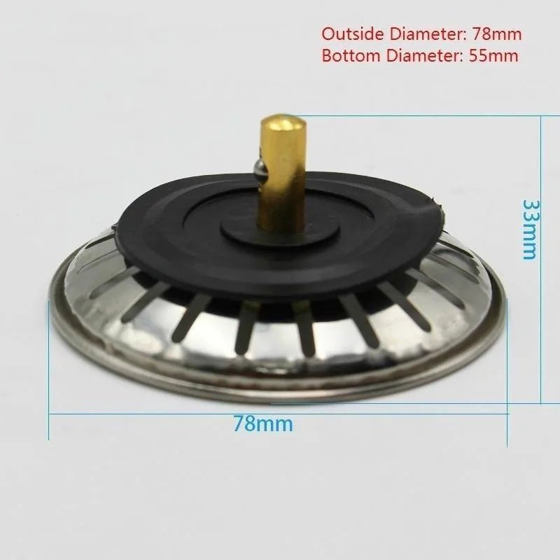 2pcs Kitchen Sink Strainer Stopper Waste Plug Sink Filter Filtre Sink Strainer Filter Floor Drain Kitchen Tools - Ammpoure