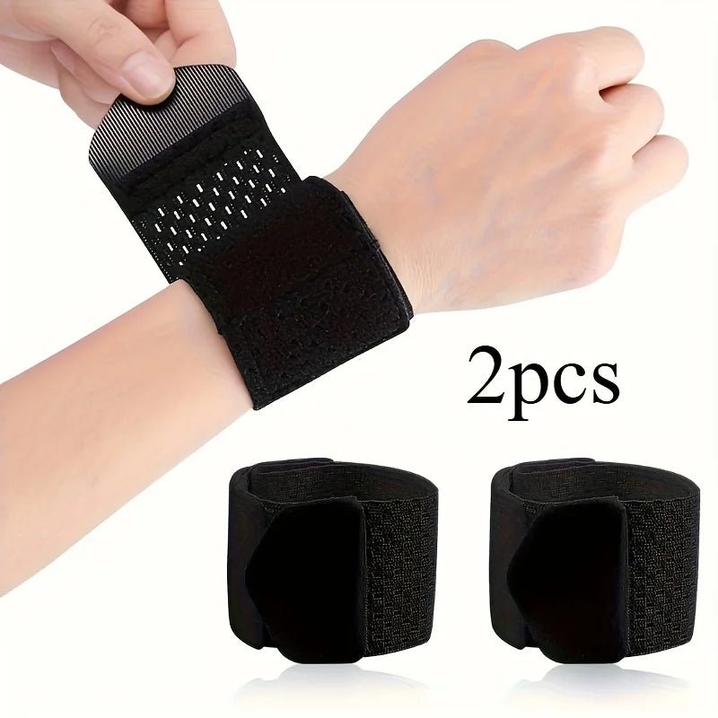 2pcs Wrist Support Straps, Ultra-Thin Compression Support Straps, Soft, High Elasticity, Adjustable Comfort, Suitable for Women - Ammpoure