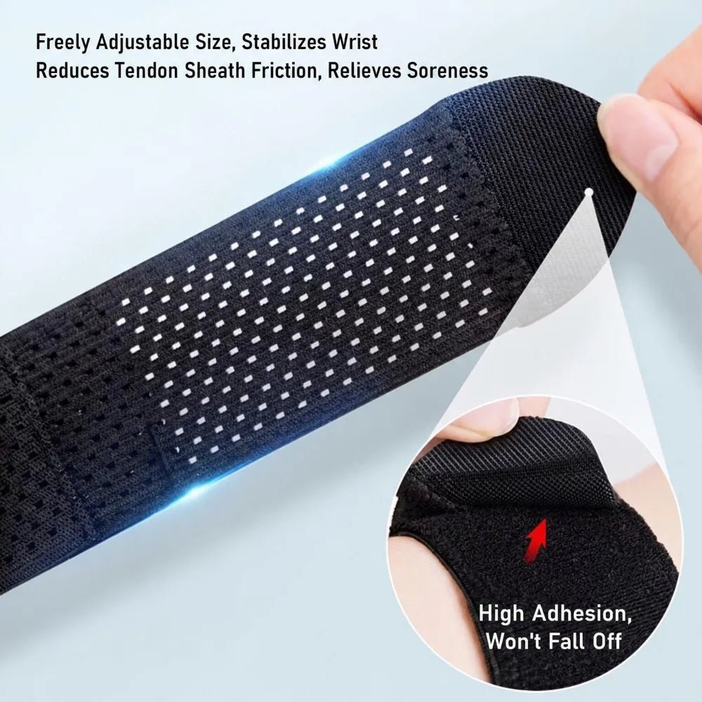 2pcs Wrist Support Straps, Ultra-Thin Compression Support Straps, Soft, High Elasticity, Adjustable Comfort, Suitable for Women - Ammpoure