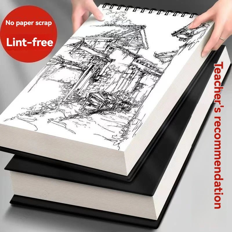 30-Sheet Spiral-Bound Sketch Book USA Acid-Free Art Sketch Pad for Drawing, Painting & Writing A4/A5/A6 - Ammpoure